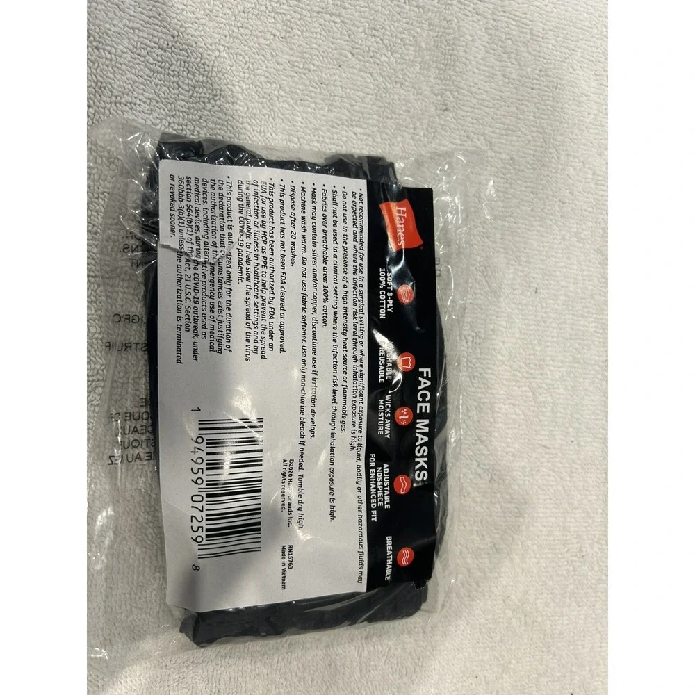 Hanes Reusable Daily Face Cover - 5 pack